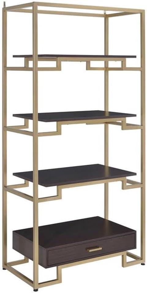 ACME Yumia Bookshelf in Gold