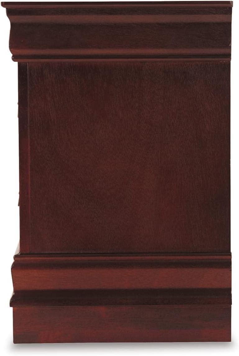 Alisdair Dark Brown Transitional 2-Drawer Nightstand