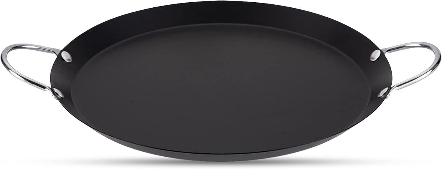Alpine Cuisine 14 in Round Nonstick Carbon Steel Griddle Pan