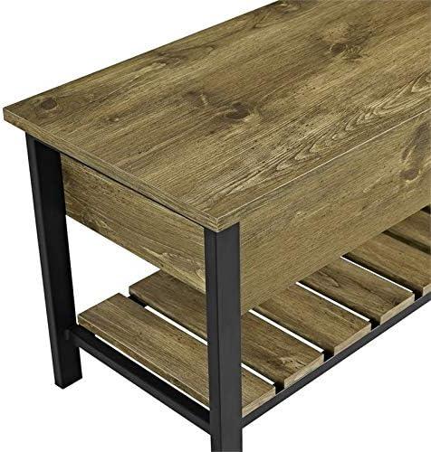 Walker Edison Storage Bench, Barnwood