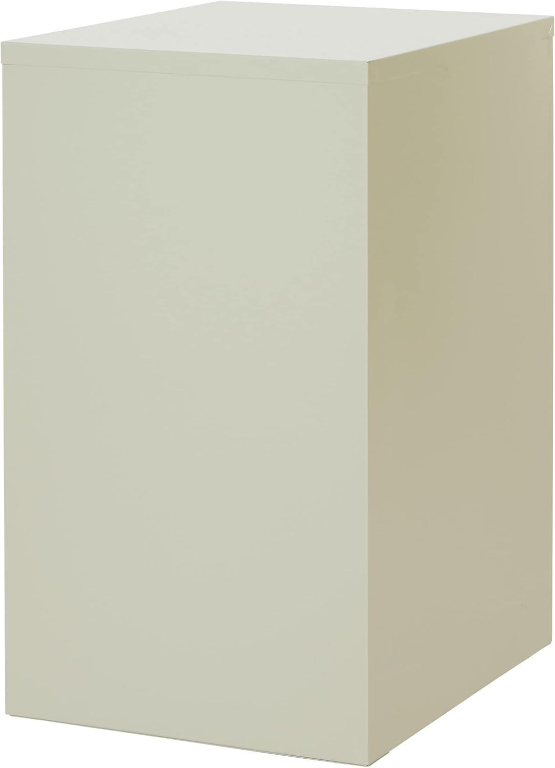 2 Drawer Locking Metal File Cabinet in Tan
