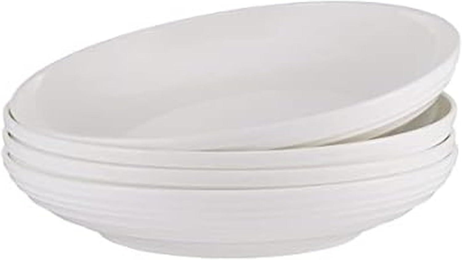 Mikasa Mikasa Ciara 9 in. Bone China Pasta Bowls (Set of 4)