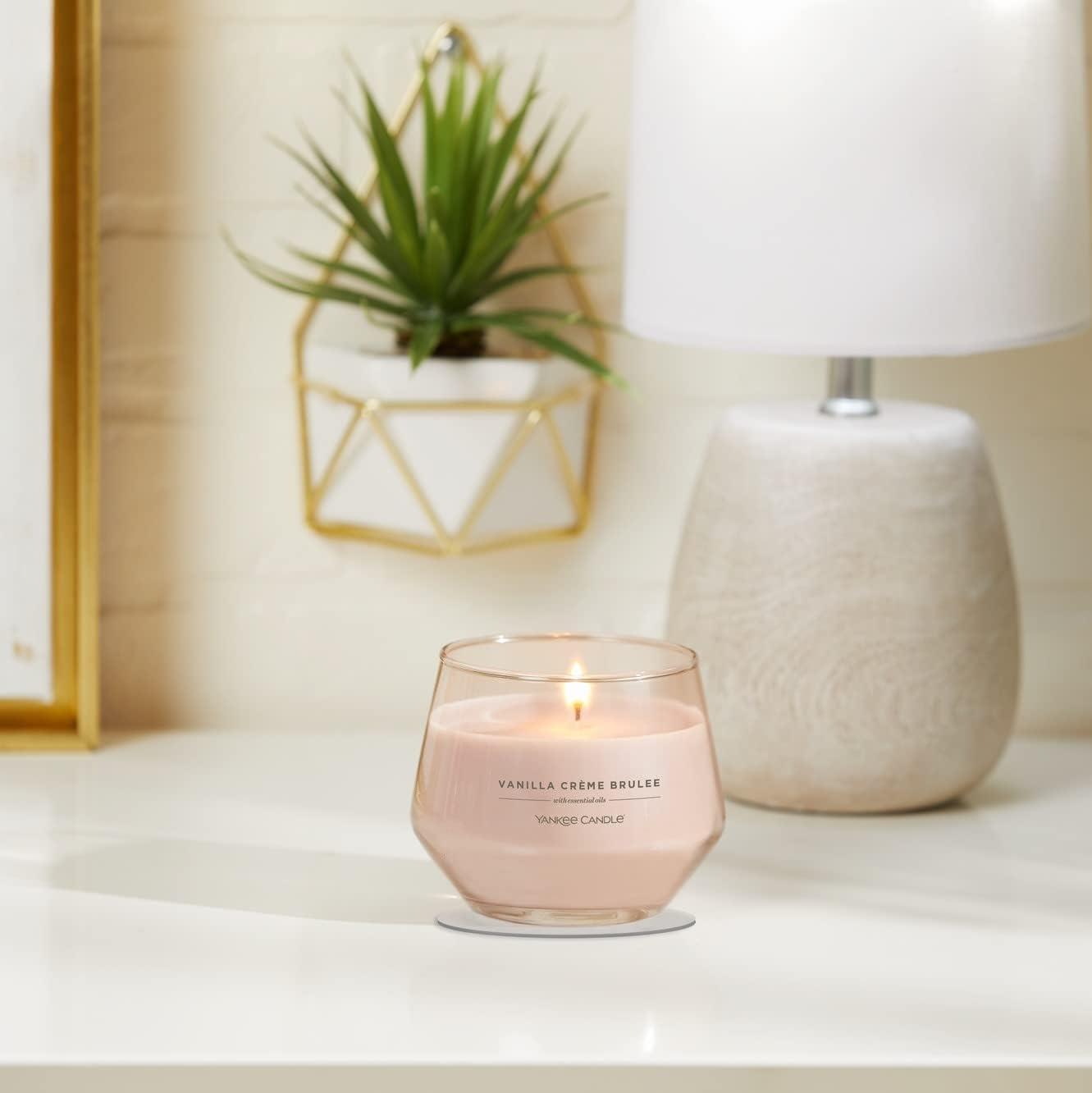 Yankee Candle Studio Scented Candle, Vanilla Crème Brûlée, Premium Plant Wax Blend, 10 oz Jar, Up to 50 Hour Burn Time