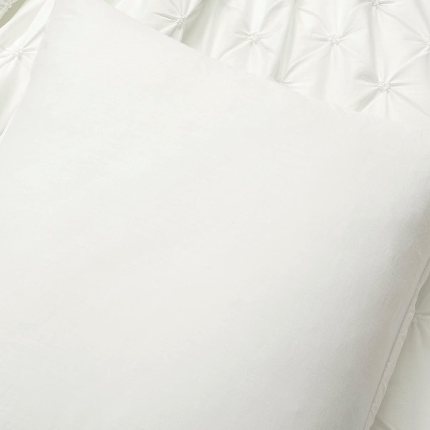 White Cotton 3 Piece Comforter Set