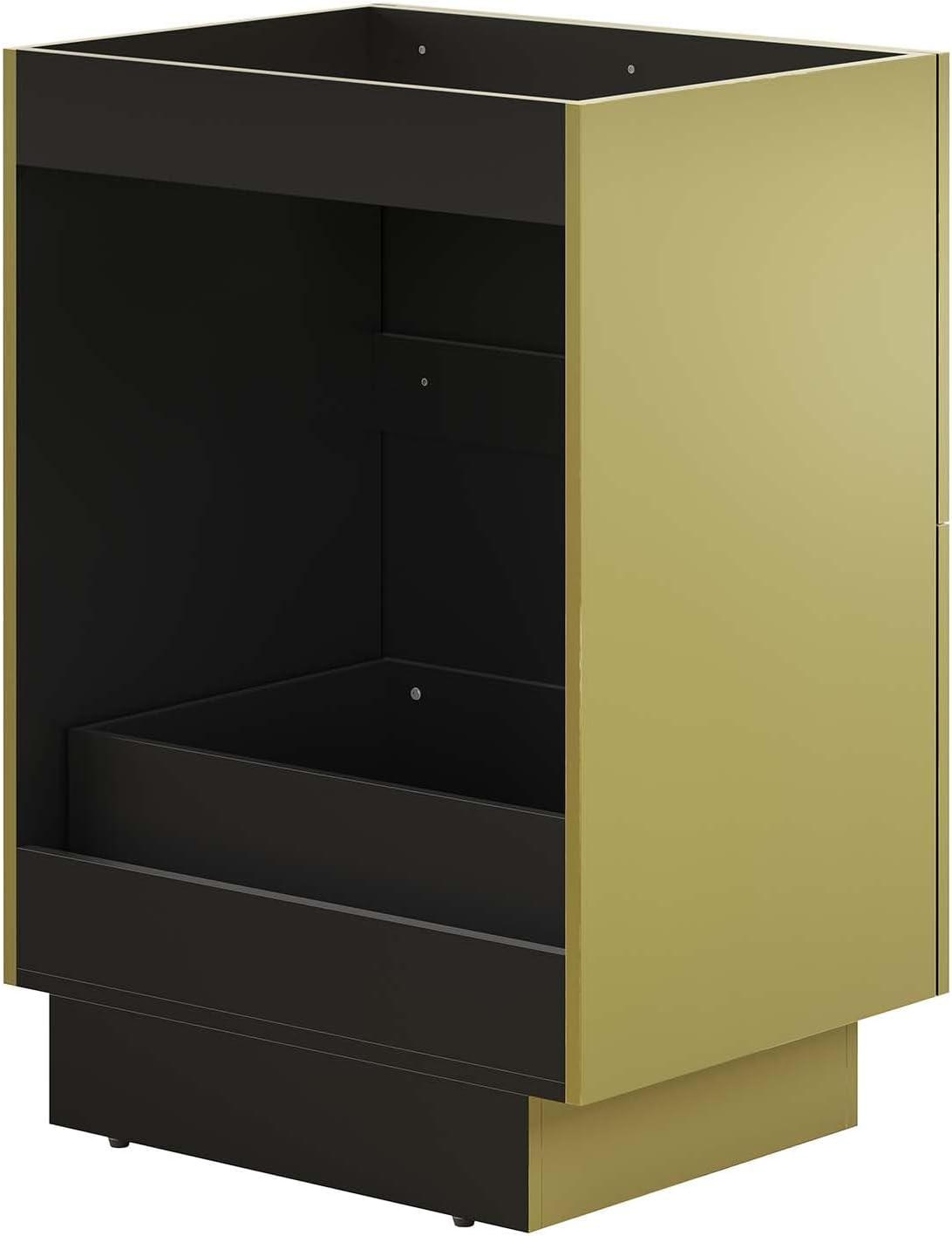 Modway Quantum 32" 	Bathroom Vanity Cabinet (Sink Basin Not Included) in Gold