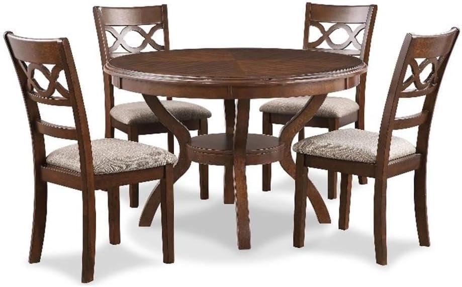 Adreanna 5 - Piece Solid Wood Top Dining Set