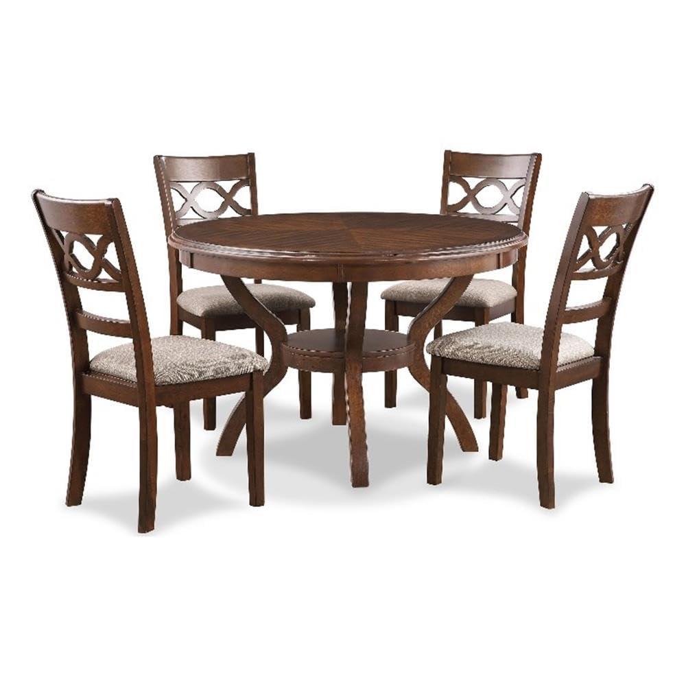 Lark Manor™ Turgeon 4 - Person Solid Wood Top Four Leg Dining Set