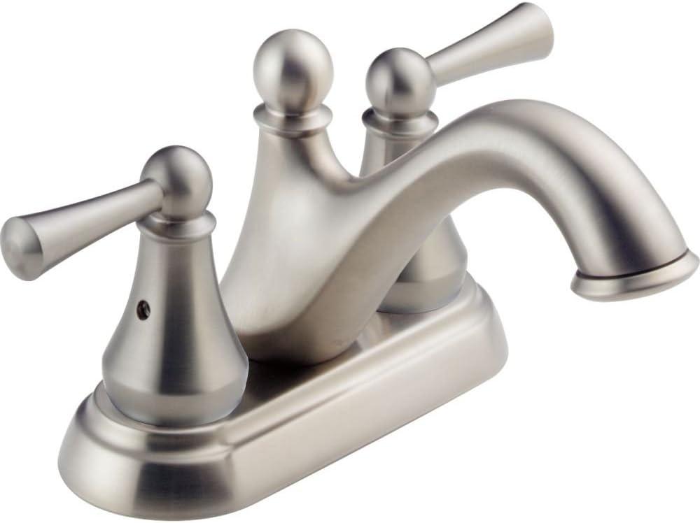 Haywood 4" Centerset Stainless Steel Bathroom Faucet with Dual Handles