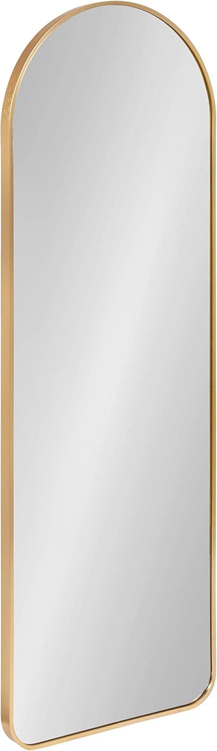 Kate and Laurel Zayda Metal Arch Mirror, 16x48, Gold