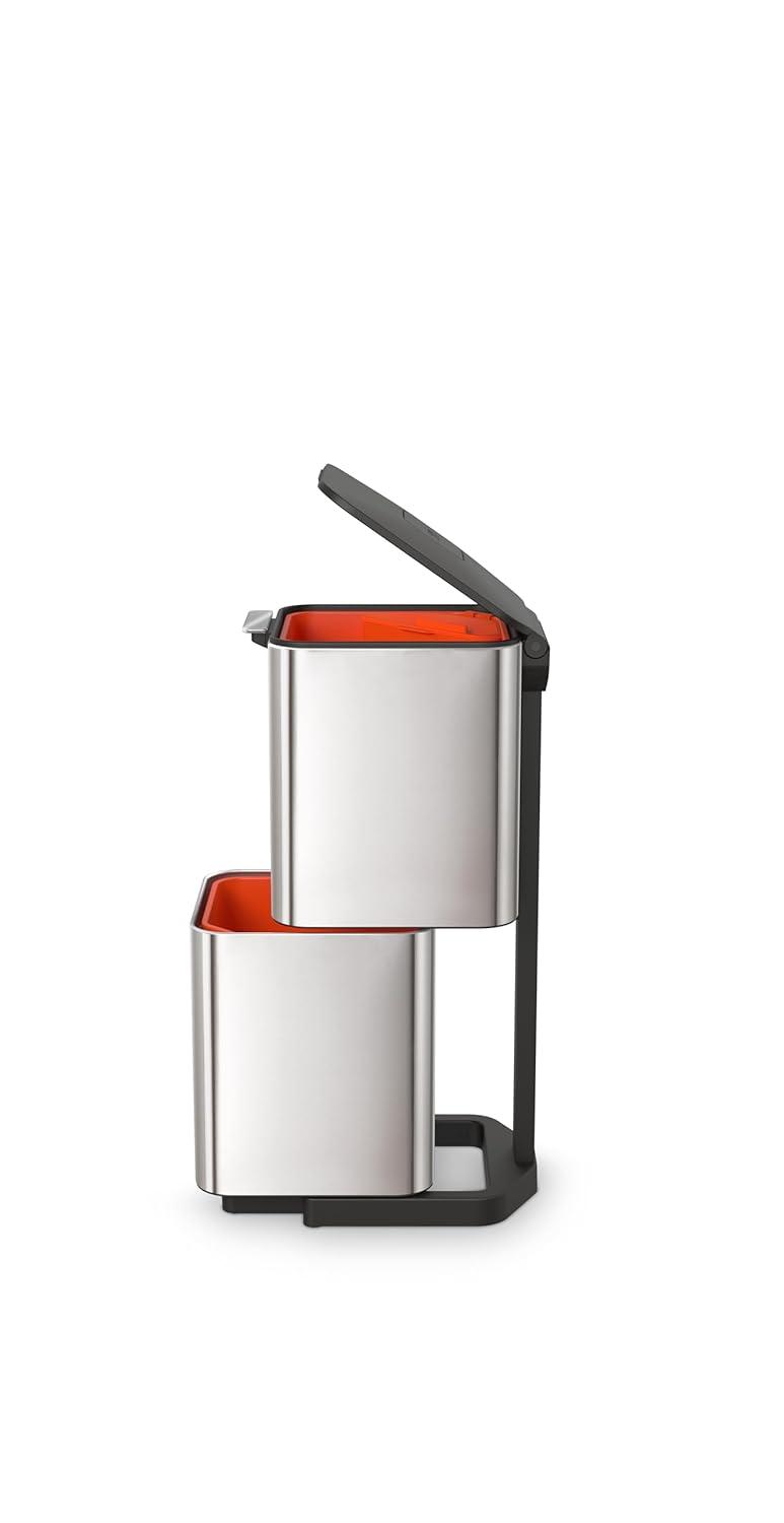 Joseph Joseph Totem Waste & Recycling Dual Kitchen Trash Can