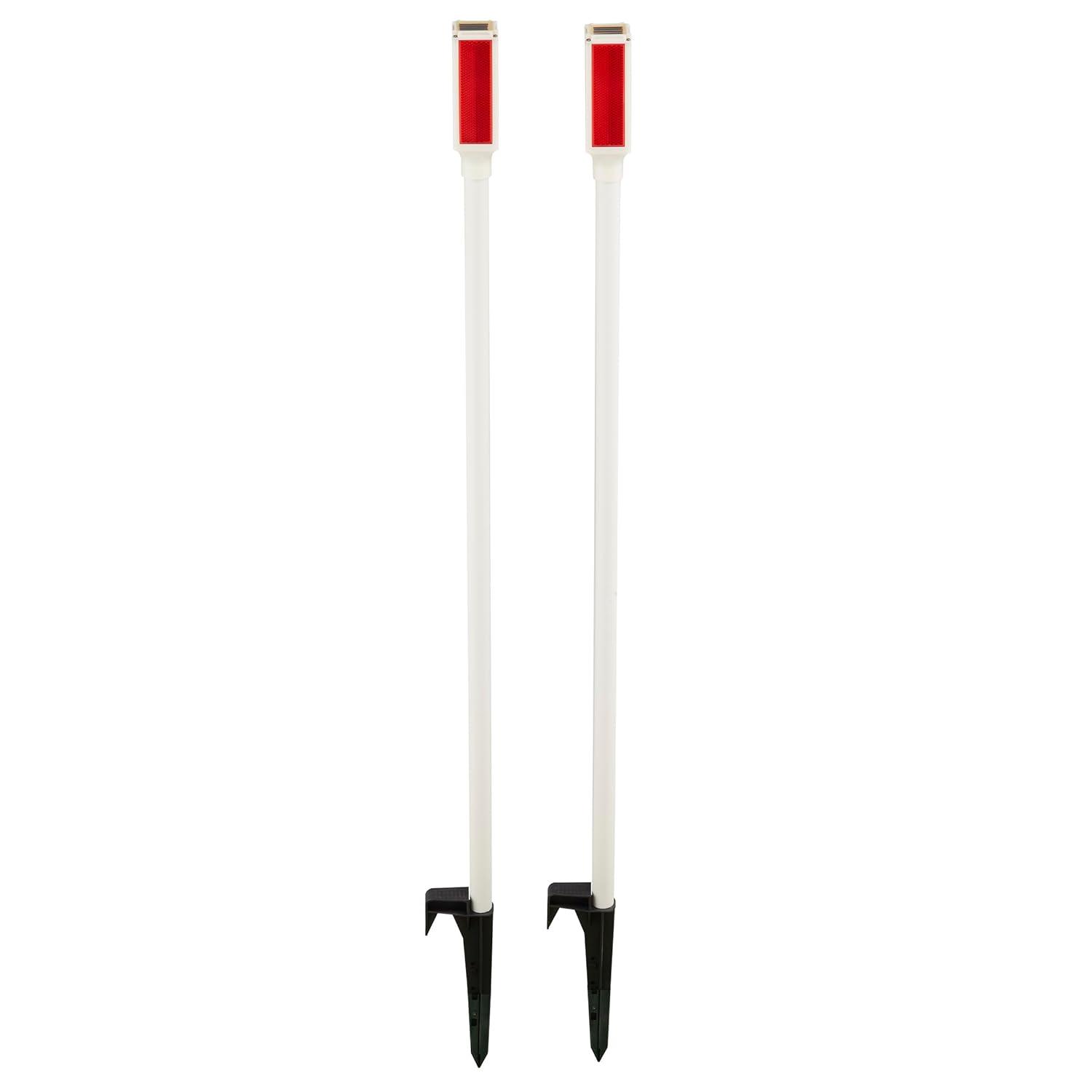 Alpine White Solar Powered Integrated LED Pathway Light Pack