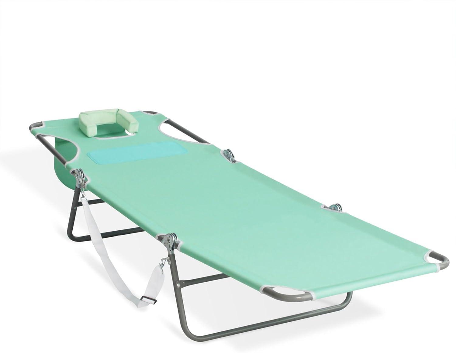 Ostrich Ostrich Chaise Lounge, Portable Facedown Beach Camping Pool Tanning Chair