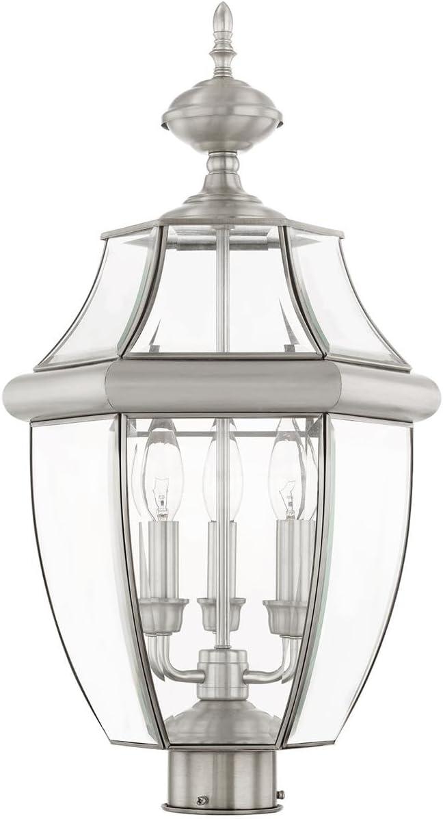 Livex Lighting Monterey 3 - Light Lantern in  Brushed Nickel