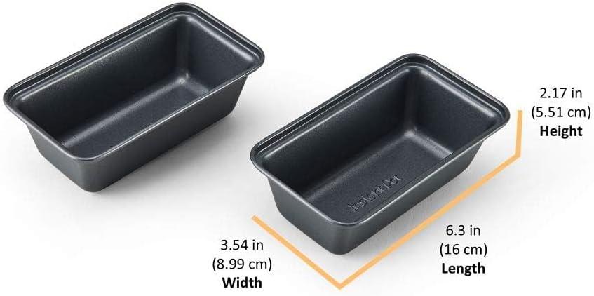 Gray Non-Stick Carbon Steel Mini Loaf Pans, Set of 2