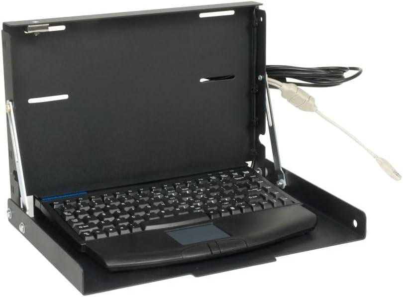 RackSolutions Folding Wall Mount for Compact Keyboard - Space-Saving Wall-Mounted Keyboard Tray for TKL or Full-Size Keyboards