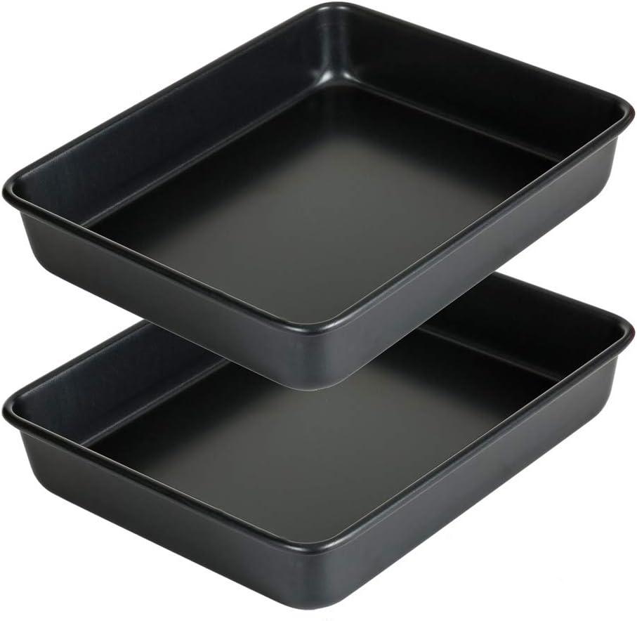 11-Inch Black Nonstick Aluminum Cookie Sheets Set of 2