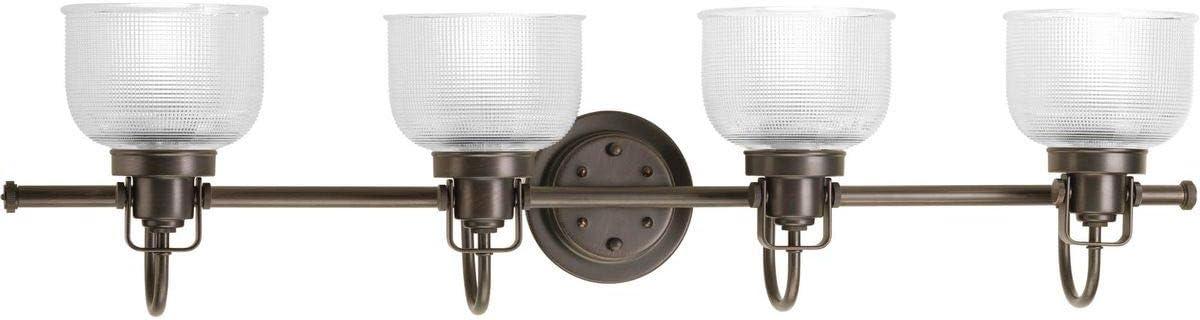 Rosser 4 Light Transparent Dimmable Vanity Light