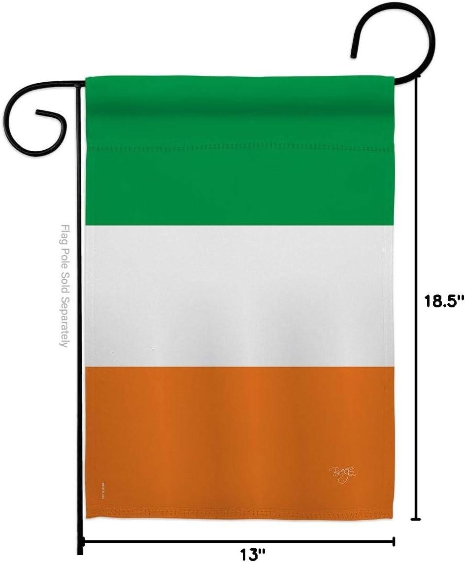 Patriotic Ireland Flag Polyester Garden Banner