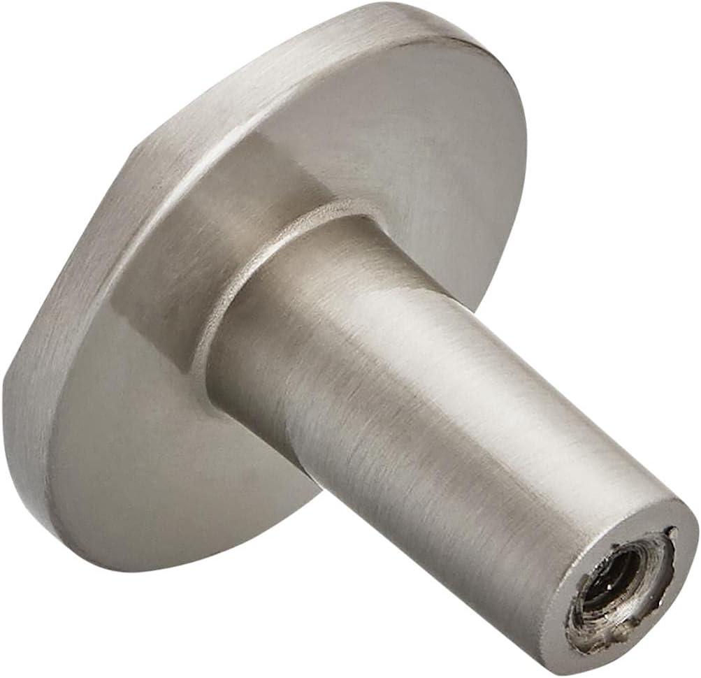 Kamari Brushed Nickel Round Cabinet Knob with Mounting Hardware