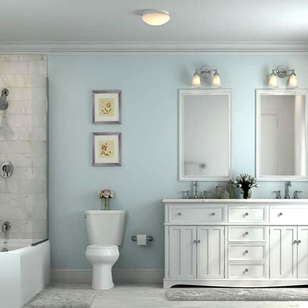 Designers Fountain DF LED Flushmount 1 -Light 14-in White Integrated LED Flush Mount Light