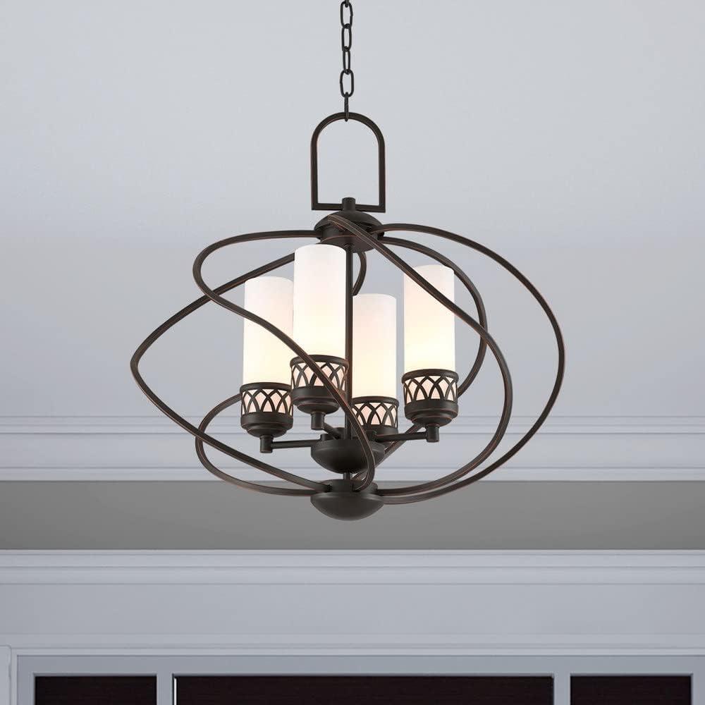 Livex Lighting Westfield 4 - Light Chandelier in  Brushed Nickel