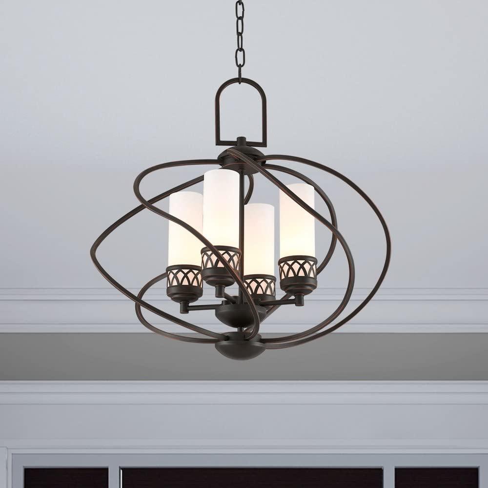 Livex Lighting Westfield 4 - Light Chandelier in Brushed Nickel