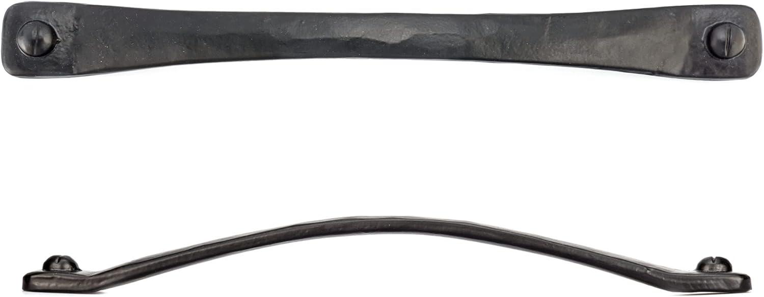 Matte Black Iron Bar Pull Handle with Mounting Hardware