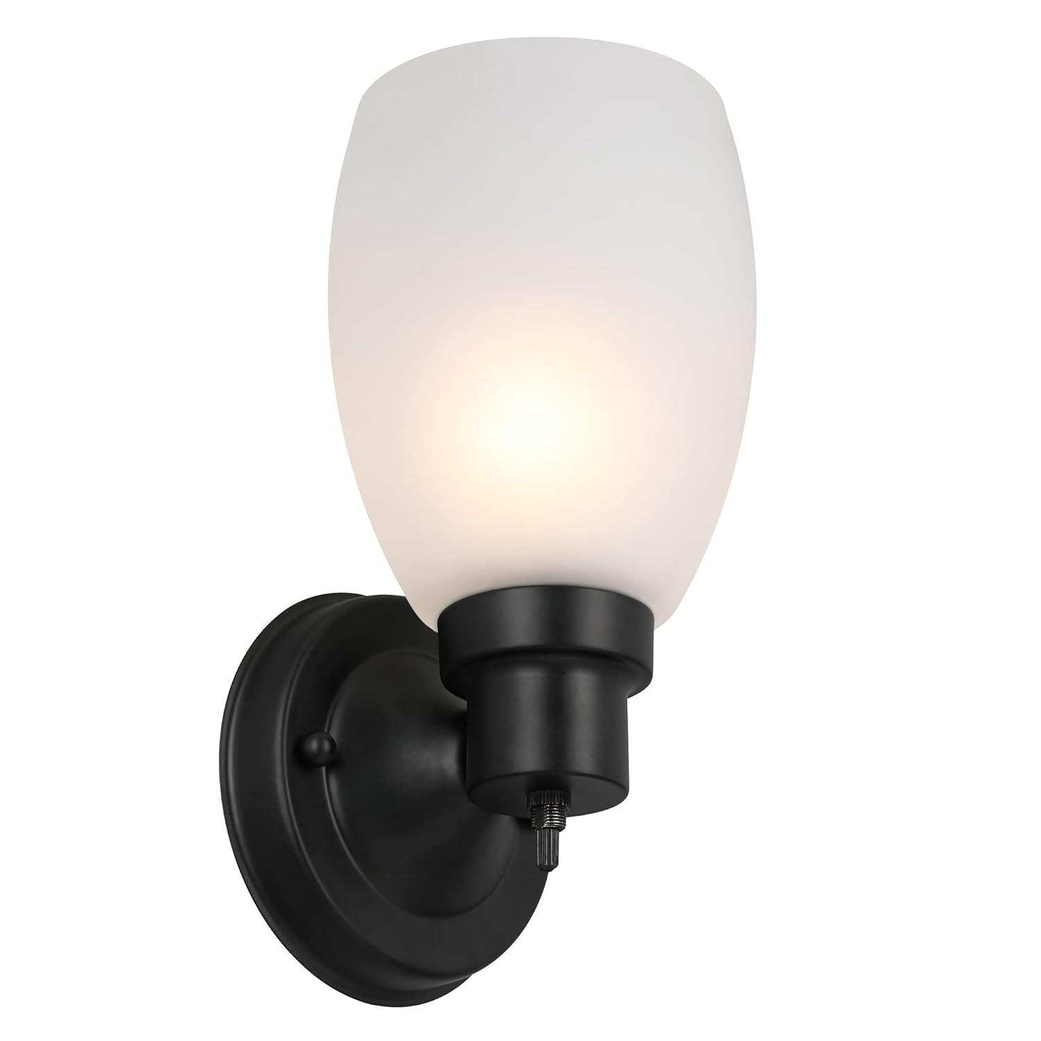 Design House Lydia Wall Light in Matte Black