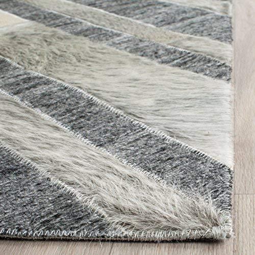 Studio Leather STL223 Hand Woven Area Rug - Ivory/Dark Grey - 4'x6' - Safavieh.