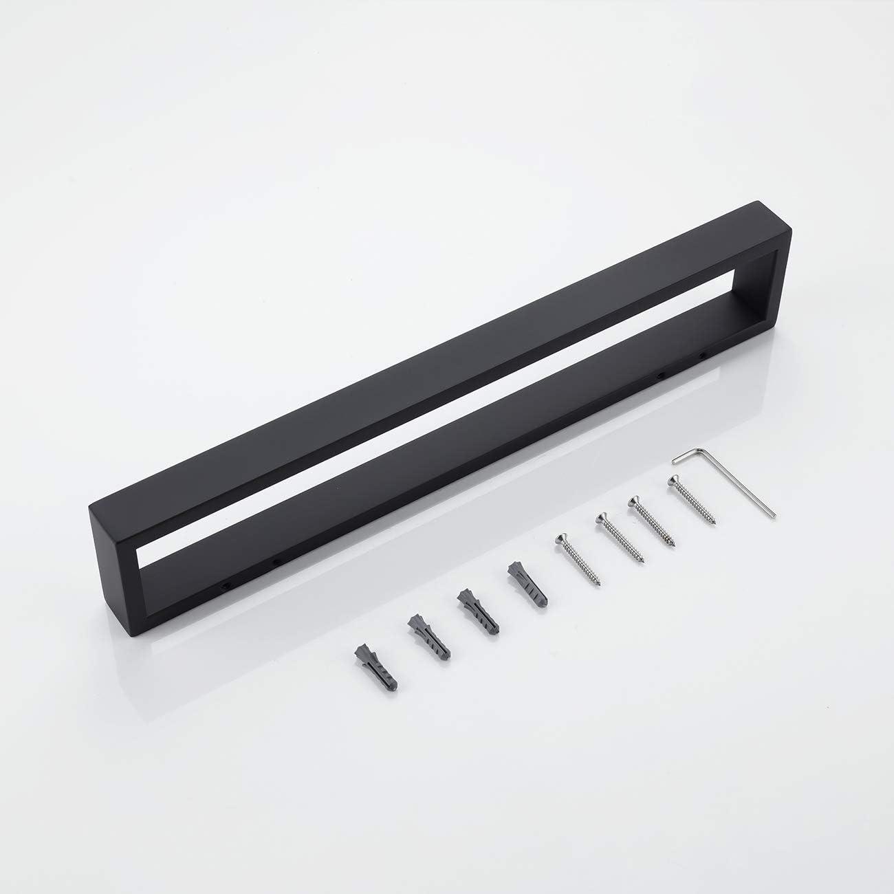 Matte Black Stainless Steel Wall Mounted Towel Bar