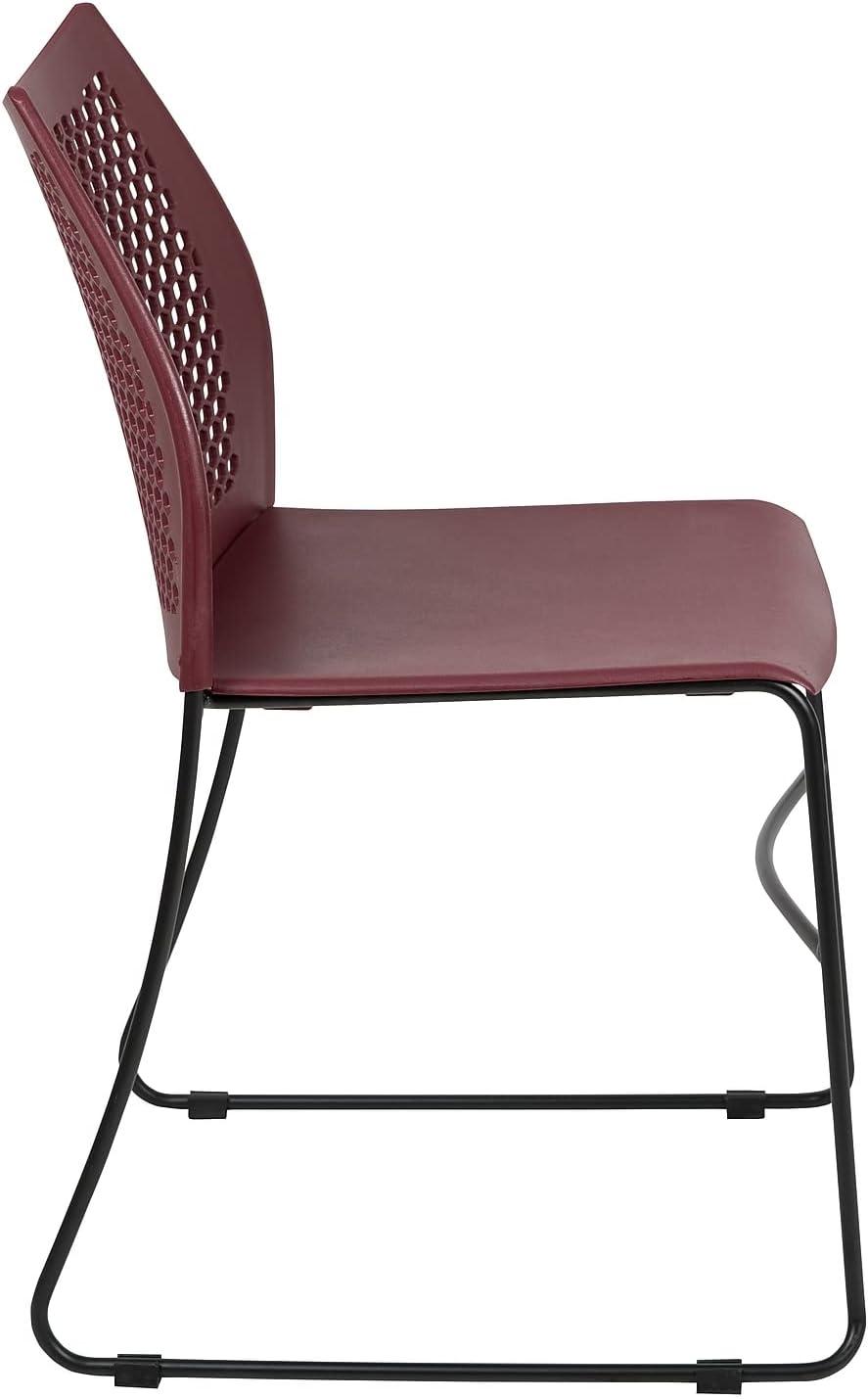 Flash Furniture Antonia 661 lb. Capacity Stack Chair with Air-Vent Back and Powder Coated Sled Base