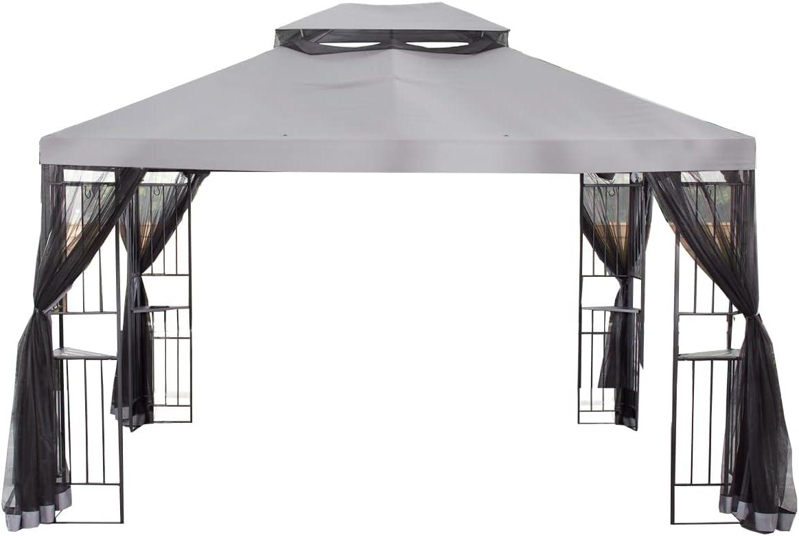 Garden Riplock 350 10ft x 12ft Slate Gray Top Cover Outdoor Canopy
