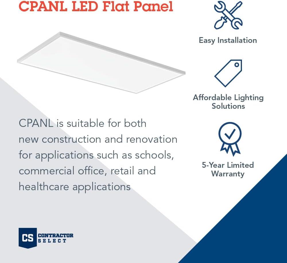 Lithonia Lighting Cpanl 2X4 40Lm Sww7 120 Td Dcmk Contractor Select Cpanl 24" X 48"