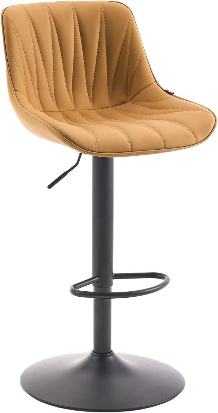 walsunny Swivel Upholstered Adjustable Height Counter Stool with Metal Frame (Set of 2)