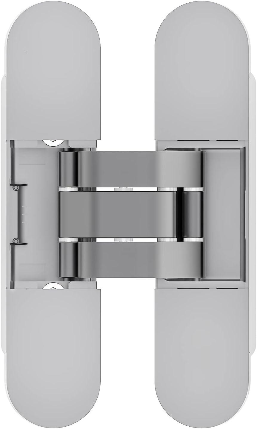 Villar Home Designs 3D Concealed Invisible 3 Way Adjustable Heavy-Duty Door Hinge Chrome