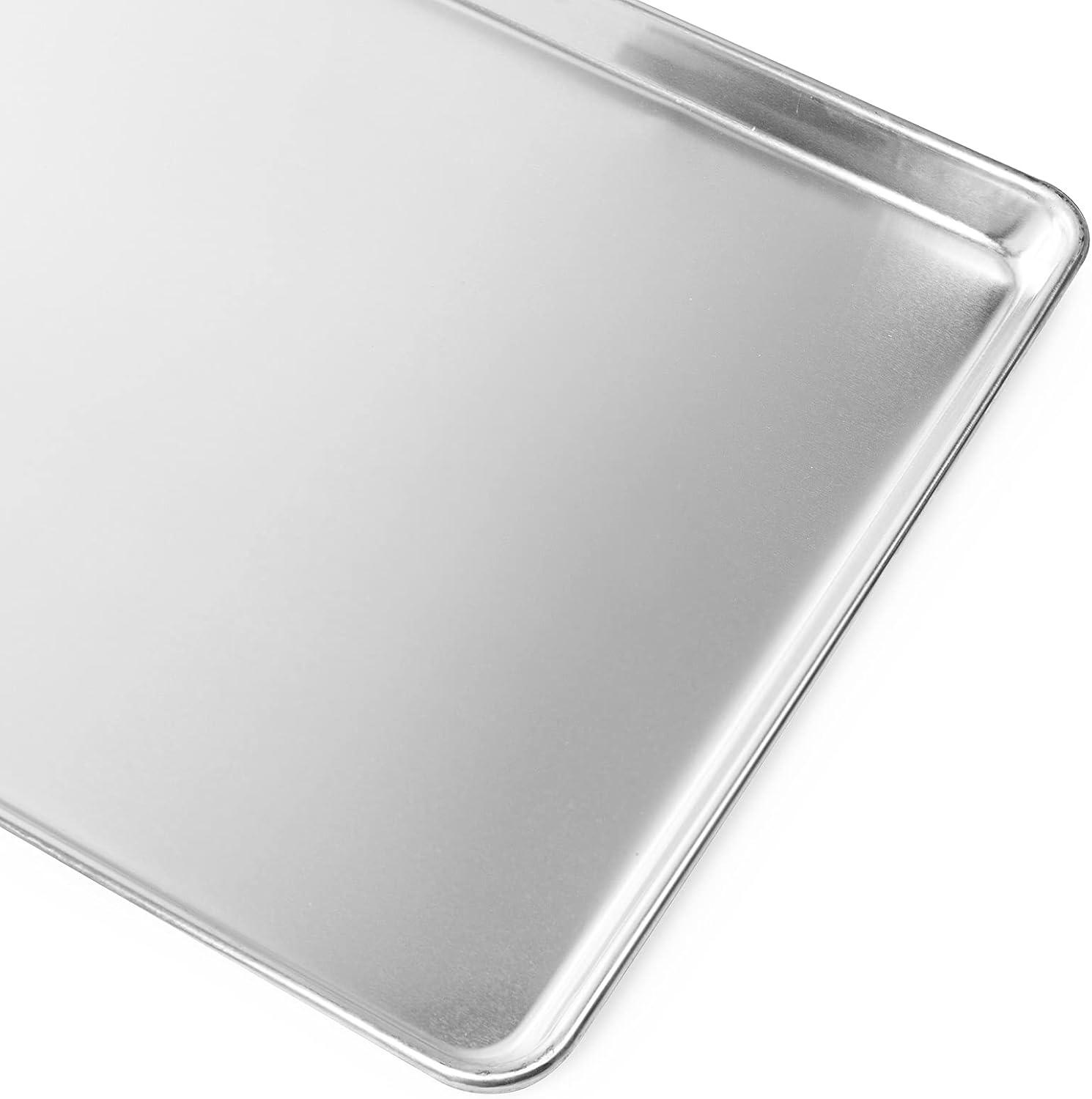 GRIDMANN Commercial Grade Aluminium Cookie Sheet Baking Tray - 6 Pans