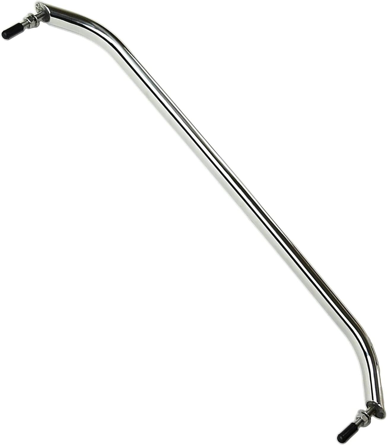 Marine City Mango de Barra de Agarre Ovalado de Acero Inoxidable de 19 Pulgadas con Bridas y Tachuelas