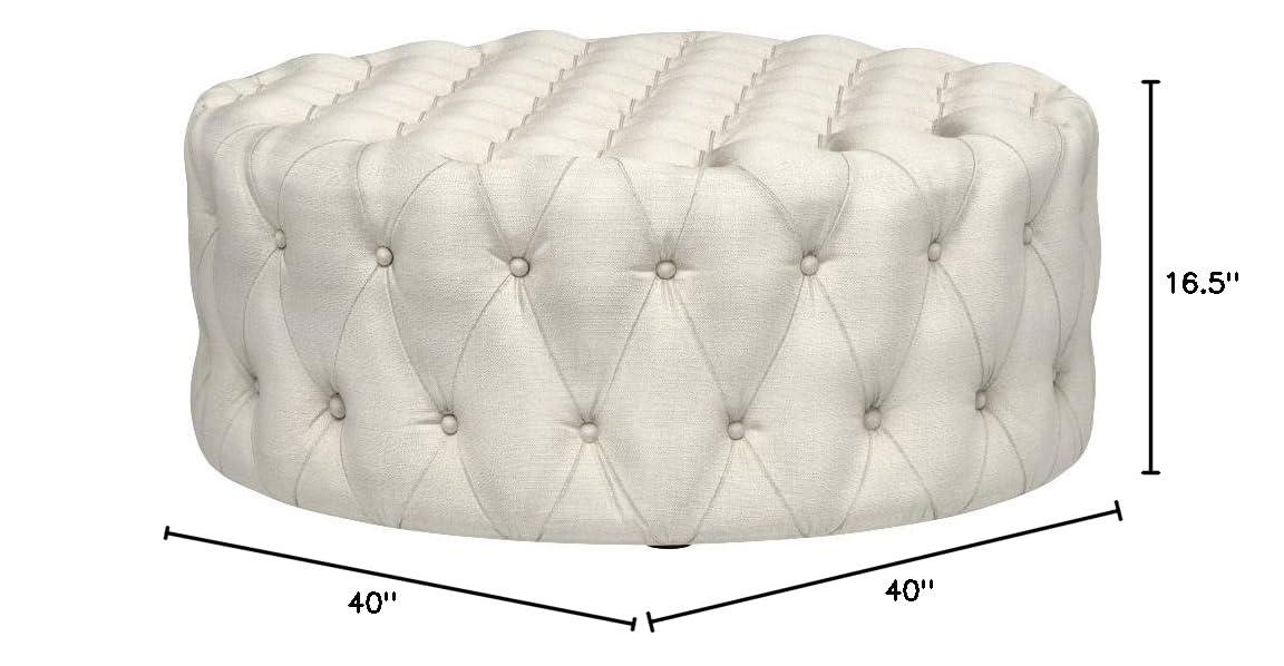 Modway Copper Grove Harrison Blue Amour Fabric Ottoman