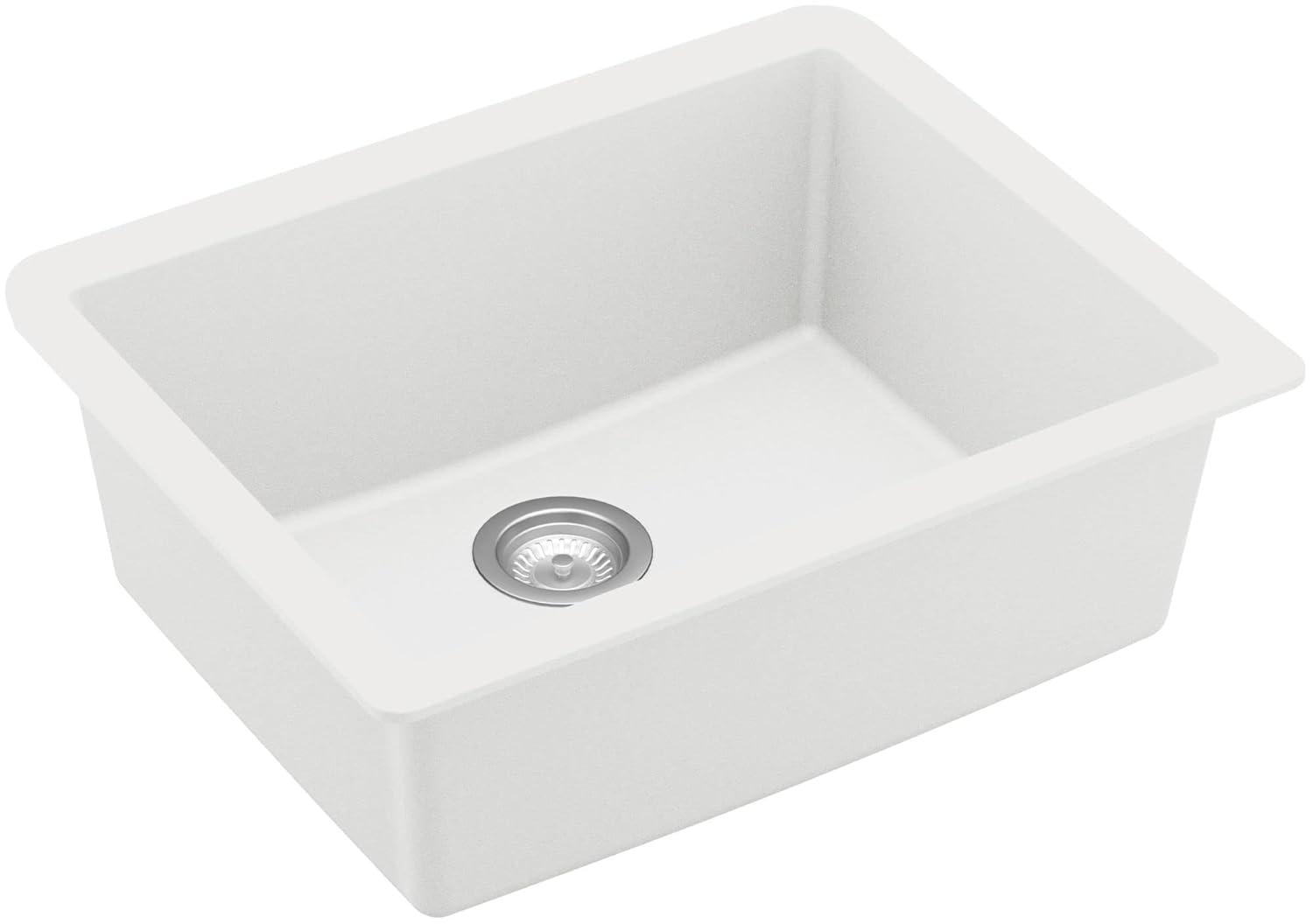 Karran Quartz 24-3/8'' X 19-1/8'' Single Bowl Undermount Kitchen Sink