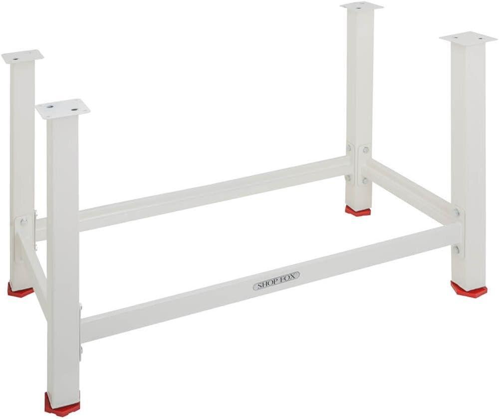 Heavy-Duty White Steel Workbench Leg System