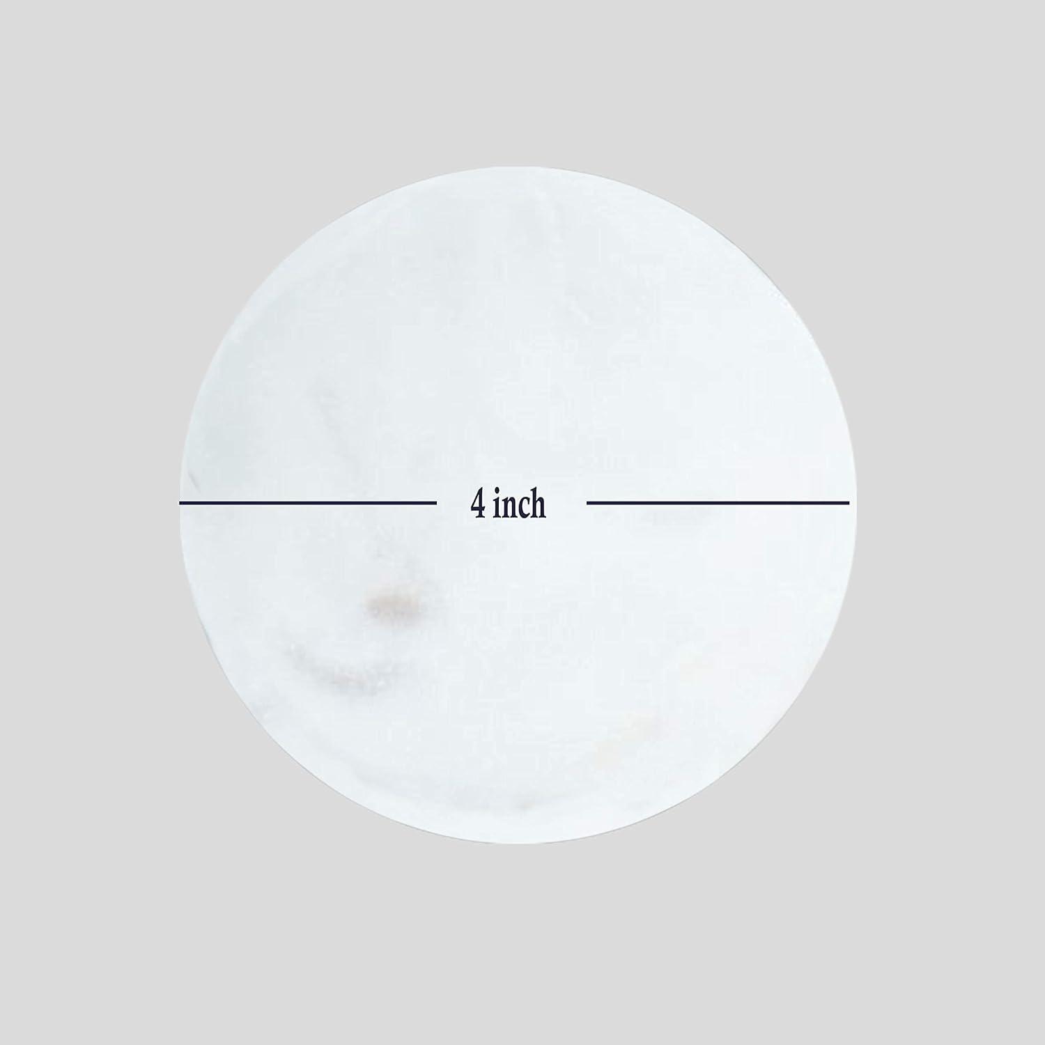 Mercer41 Raniyha Marble Round Coaster 4-Pack