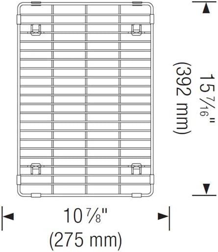 Stainless Steel Elevated Sink Grid for Quatrus Ergon, Cerana 33" and Cuvee 32" Super Single Sinks