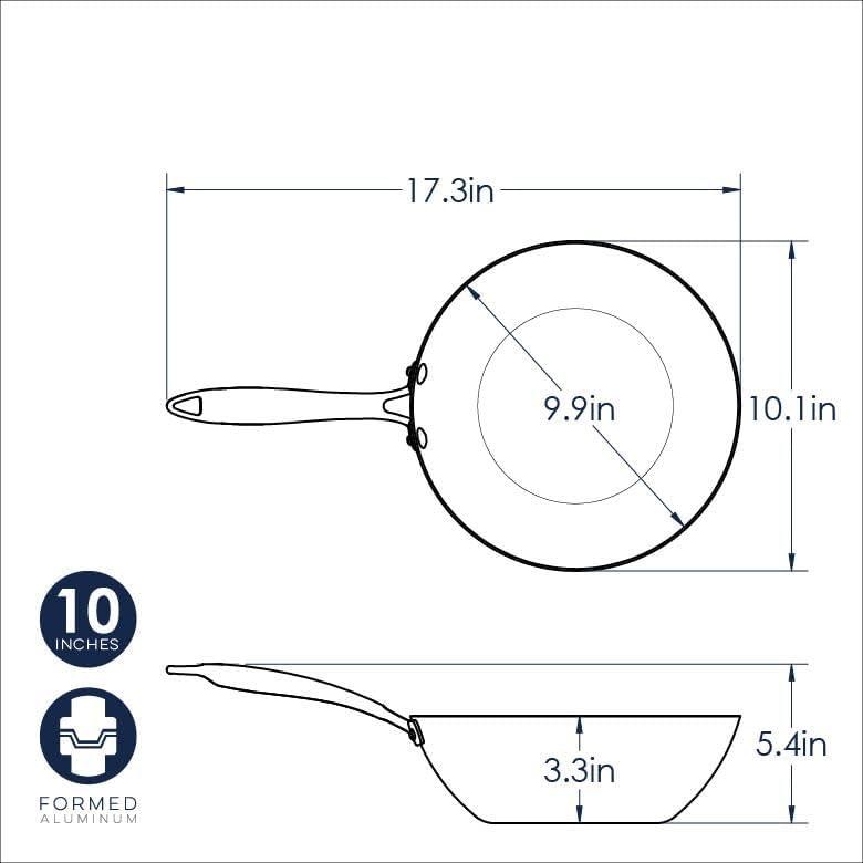 Nordic Ware 10" Non-Stick Aluminum Wok