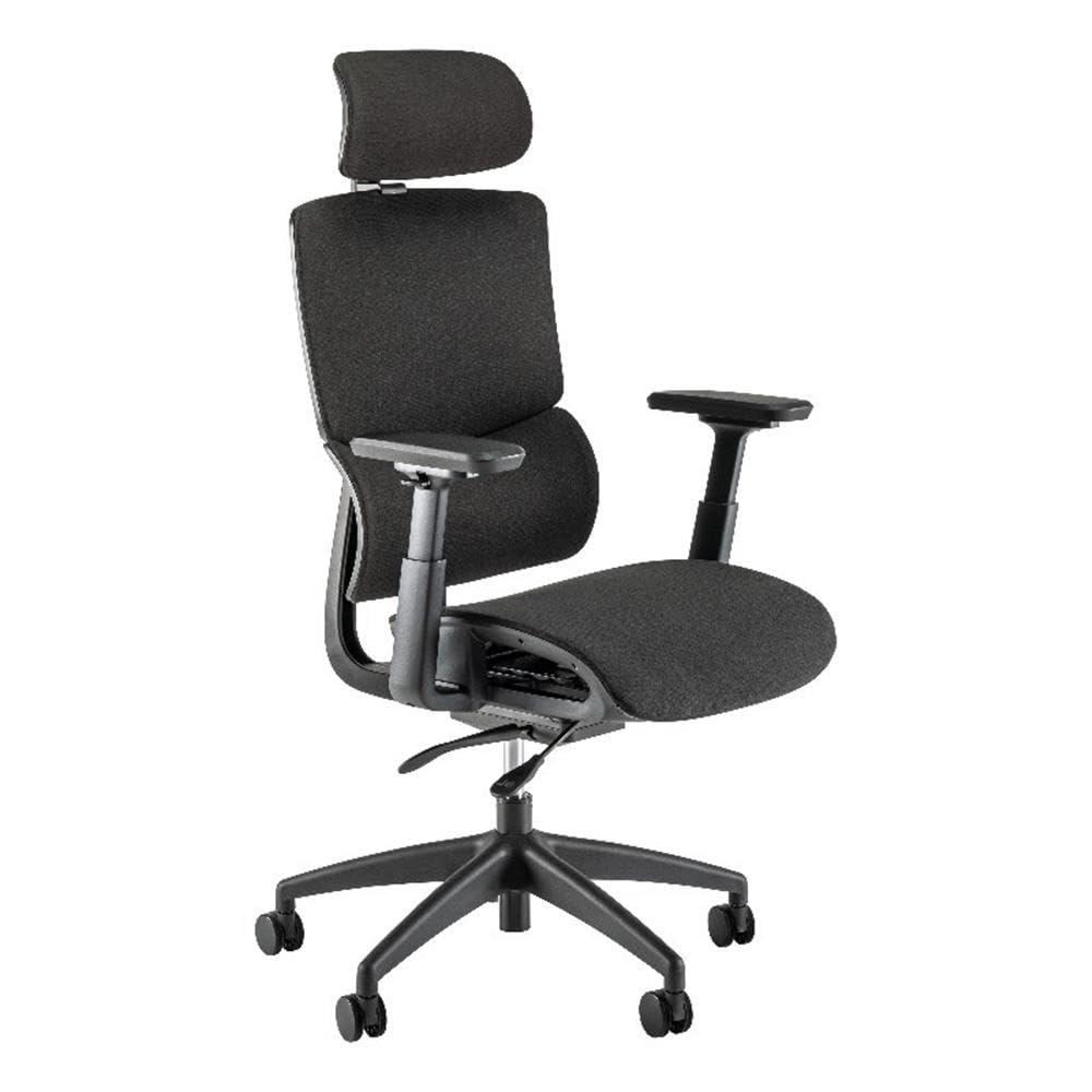 Bush Business Furniture Bush Business Furniture High Back Ergonomic Office Chair With Lumbar Support In Black Fabric, Adjustable Seating For Home And Professional Workspace