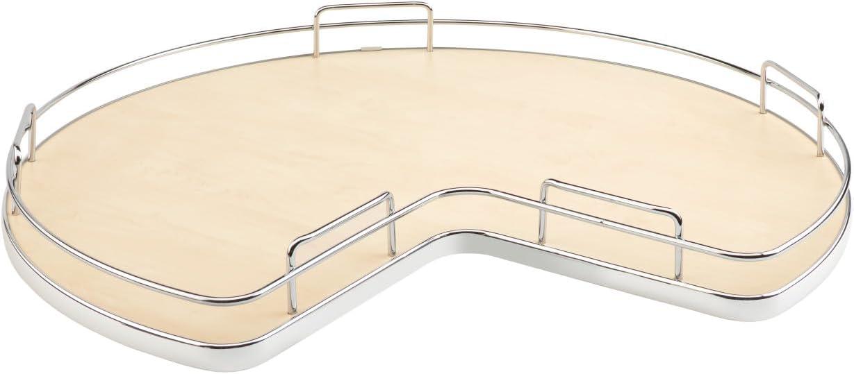 Rev-A-Shelf Rev-A-Shelf Solid Surface Kidney Lazy Susan for Corner Base Cabinet with Swivel Bearing