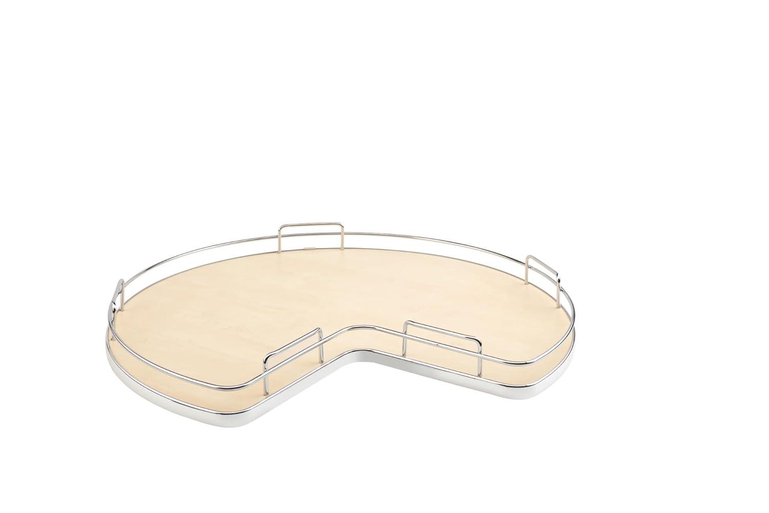 Rev-A-Shelf Rev-A-Shelf Solid Surface Kidney Lazy Susan for Corner Base Cabinet with Swivel Bearing