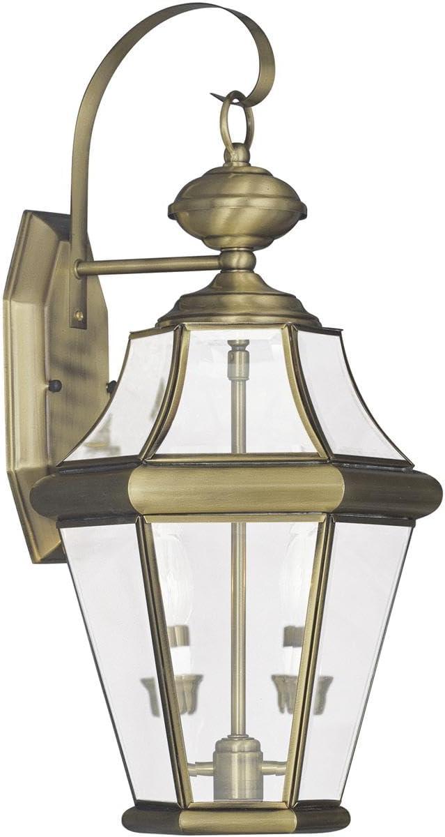 Livex Lighting Georgetown 2 - Light Wall Light in  Antique Brass