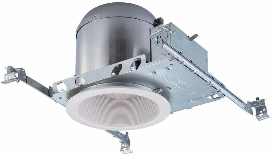 6-Inch White Recessed Lighting Housings and Trims with Crystal Embellishment