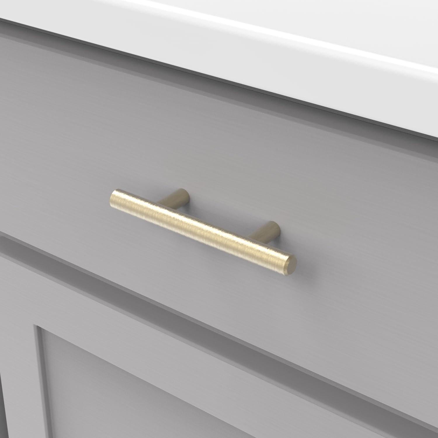 Bar Pulls Kitchen Cabinet Handles, Solid Core Drawer Pulls for Cabinet Doors, 2-1/2" (64mm)