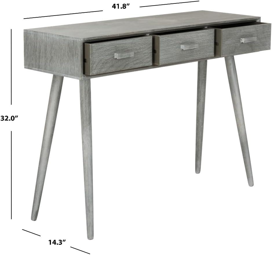 Albus 3 Drawer Console Table - CNS5701C - Gray - Safavieh